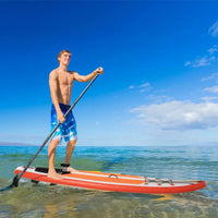 Outsunny 10Ft Inflatable Paddle Stand Up Board with Adjustable Paddle Non-Slip Deck Board