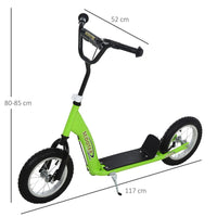 
              HOMCOM Kids Stunt Scooter with 12" Rubber Wheels, Adjustable Handlebar Green
            