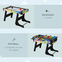 
              4-in-1 Foldable Game Table Hockey Football Table Tennis & Pool Home Gaming
            