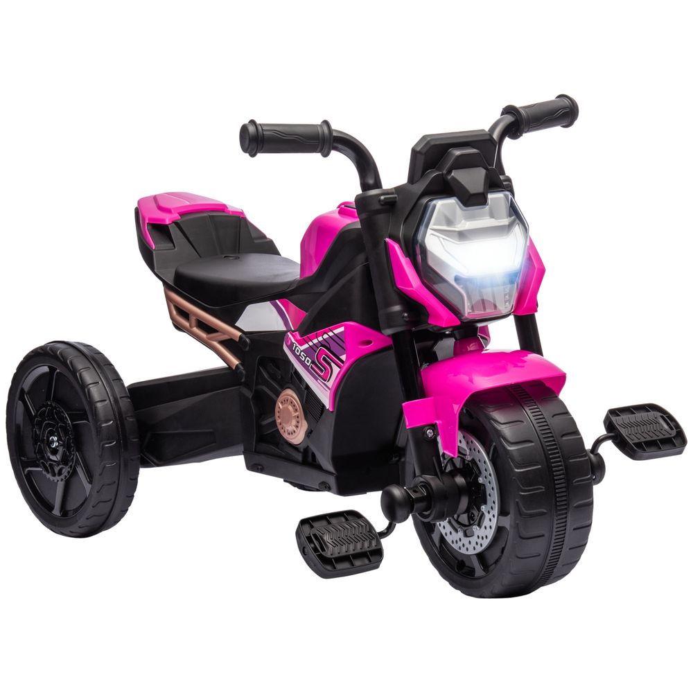 AIYAPLAY 3 in 1 Baby Trike Ride On with Headlights Music Horn PINK