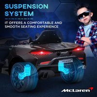 
              McLaren Licensed 12V Kids Electric Ride-On Car with Remote Control Music BLACK
            