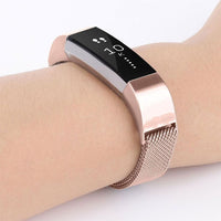 
              Aquarius Milanese Replacement Strap Band Compatible With Fitbit Alta, Rose Gold
            