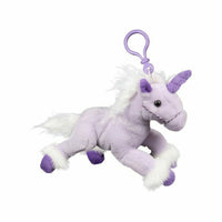 Assorted 7 inch Stuffed Unicorn Pendant Toy with Attachment Clip