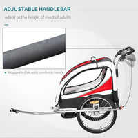 
              Child Bike Trailer Baby Bicycle Trailer for 2 Kids 360�� Rotatable LED
            