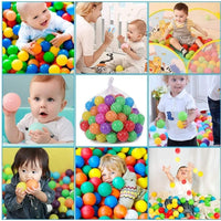 200 Pack Pit Balls Multi Coloured Soft Toddler Play Balls Play Activities BPA Free