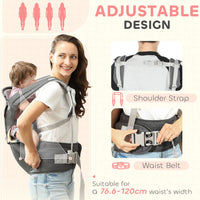 
              AIYAPLAY 6 in 1 Baby Carrier Newborn to Toddler with Removable Seat, Grey
            