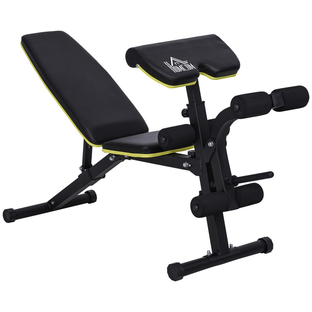 HOMCOM Multi-Functional Sit-Up Dumbbell Weight Bench with Adjustable Height for Home Gym