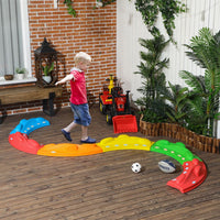 ZONEKIZ 6 Pieces Balance Beam Kids Stepping Stones Outdoor Indoor Obstacle Course