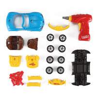PACK OF 2 Build Your Own Toy Car with 30 Pieces & Electric Drill for 3+ Years
