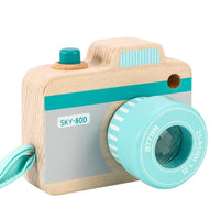SOKA My First Wooden Camera Toy with Multi-Prism Kaleidoscope Portable Camera