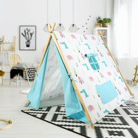 SOKA Camping Countryside Teepee Tent Foldable Play Tent Tipi Canvas for Kids