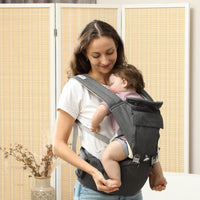 
              AIYAPLAY 6 in 1 Baby Carrier Newborn to Toddler with Removable Seat, Grey
            