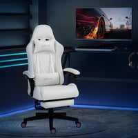 
              Vinsetto Racing Gaming Chair PU Leather Gamer Recliner Home Office White
            