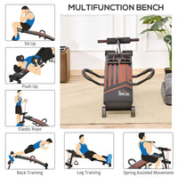 
              HOMCOM Multifunctional Sit Up Bench Utility Board Ab Exercise with Headrest
            