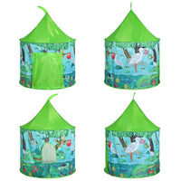 SOKA Jungle Adventure Play Tent: Portable Foldable Green Pop Up Garden Playhouse Tent