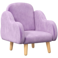 ZONEKIZ Cloud-Shaped Toddler Armchair Kids Mini Chair for Playroom Bedroom Purple
