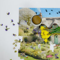 Dogs In A Spring Cottage Garden 1000 Piece Jigsaw