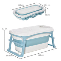 
              Foldable Bathtub Kids Bath Tub with Lid Large Bathtubs for 1 - 12 Years
            