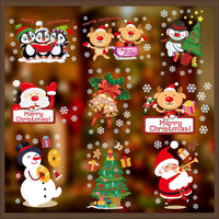 
              9 Sheets Christmas Window Stickers Double-side PVC Reusable Window Cling
            