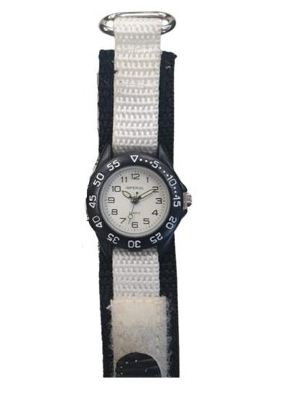 Imperial Kid's Girls & Boys White Mini Dial with Velcro Strap Easy Fasten Watch IMP428W CLEARANCE NEEDS RE-BATTERY