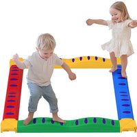 AIYAPLAY 12PCs Kids Balance Beam Stepping Stones with Non-Slip Foot Pads