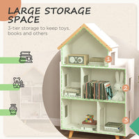 
              ZONEKIZ 3 Tier Toy Storage Shelf with 6 Cubby for Playroom, Bedroom, White
            