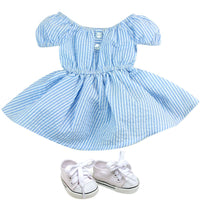 Sophia's 18 Inch Baby Doll Sophia with Blue Dress and Doll Shoes Modern Girl Collection