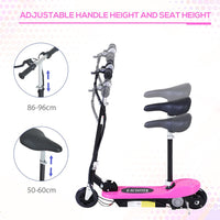 
              HOMCOM Kids Foldable Electric Powered Scooters 120W Toy Brake Kickstand Pink
            