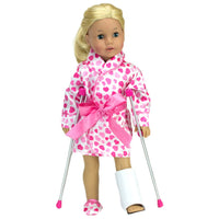 Sophia's 4 Pieces Cast & Crutches Accessory Set Pretend Crutches 18 inch Dolls