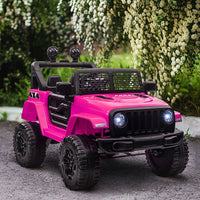 
              12V Kids Electric Ride On Car Truck Off-road Toy with Remote Control Pink HOMCOM
            