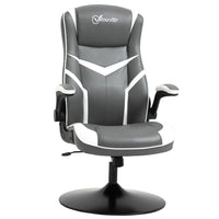 Vinsetto High Back Computer Gaming Chair Video Game Chair with Swivel Base Grey