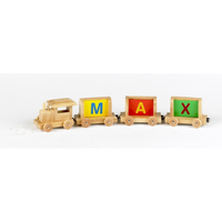 Personalised Name Wooden Alphabet Train Letters