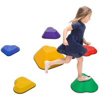 
              AIYAPLAY 6PCs Kids Stepping Stones, Non-Slip Stackable River Stones
            