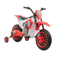 Kids Motorbike Electric Ride-On Toy with Training Wheels for 3-5 Years RED