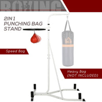 HOMCOM Free-Standing Speed Bag Platform Boxing Punch Bag Fitness Station Stand