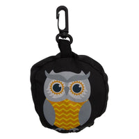 
              Haven Polyester Cute Animal Design Foldable Shopping Bag With Clip, Black
            