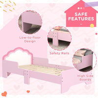 
              ZONEKIZ Toddler Bed Frame Cloud-Designed Princess Bed 143 x 74 x 55cm Pink
            