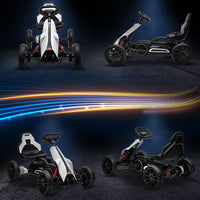 
              HOMCOM 12V Electric Go Kart w/ Forward Reversing 2 Speeds for 3-8 Yrs White
            