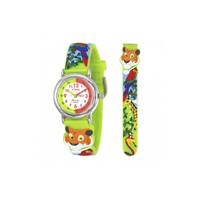 
              Ravel Children Girls & Boys 3D Cartoon Time Teacher Watch Lime Green Jungle R1513.97
            