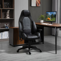 
              Vinsetto High Back Executive Office Chair Gaming Recliner with Footrest Black
            