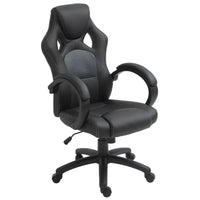 Vinsetto Executive Racing Swivel Gaming Office Chair PU Leather Computer Desk Chair GREY
