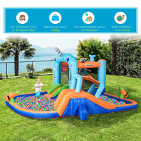 
              Outsunny Kids Inflatable Bouncy Castle with Inflator and Carry Bag
            