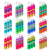 
              30 PCS Mini Pop Keychain Bubbles Party Favors Fidget Toys Stress Relief Sensory Toys for Autistic Children Classroom Prizes Gifts
            