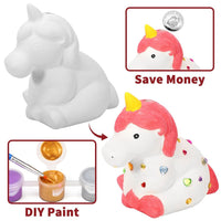 SOKA Paint Your Own Money Bank Arts & Crafts Kit Activity Unicorn