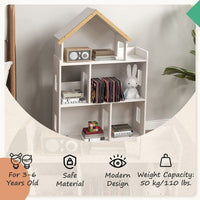 
              ZONEKIZ 3 Tier Toy Storage Shelf with 6 Cubby for Playroom, Bedroom, White
            