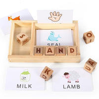 SOKA Wooden Spelling Game Learning Matching Letter Memory Games for Children 3+ Years