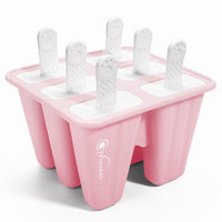 
              Vinsani Ice Lolly Mould Silicone 6 Cavity Popsicle Mould Reusable Ice Cream Mould Ice Pop Moulds BPA Free Easy Release Ice Lolly Maker with Non-Spill Lid for Kids Adults DIY
            