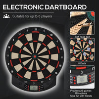 
              Electronic Dartboard 26 Games 185 Variations with 6 Darts Ready-to-Play
            