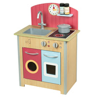 
              Teamson Kids Wooden Little Chef Play Kitchen Porto Wooden Playset with Accessories MULTI COLOUR
            