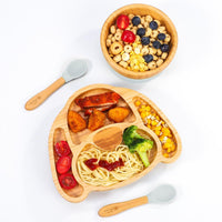 
              VINSANI BAMBOO DOG BABY PLATE BOWL & SPOON SET
            